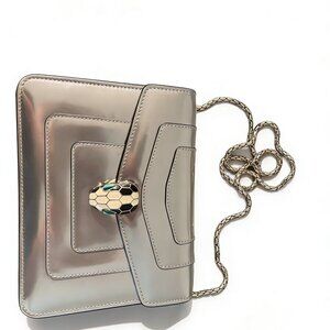BVLGARI Serpenti Silver Mirror Crossbody